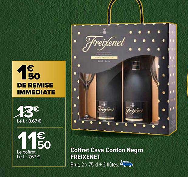 coffret cava cordon negro freixenet
