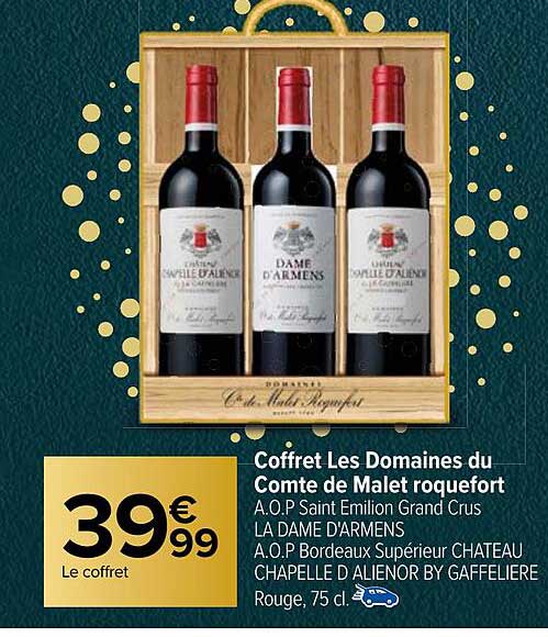 coffret les domaines du comte de malet roquefort