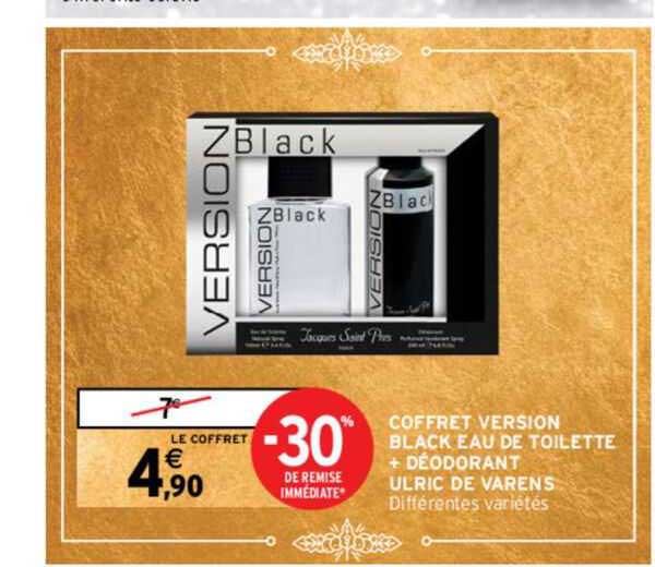 coffret version black eau de toilette + déodorant ulric de varens