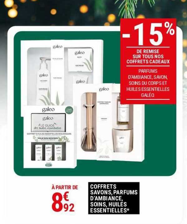 coffrets savons, parfums d'ambiance, soins, huiles essentielles