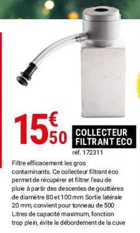 Collecteur Filtrant éco