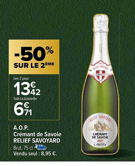 Crémant De Savoie Relief Savoyard