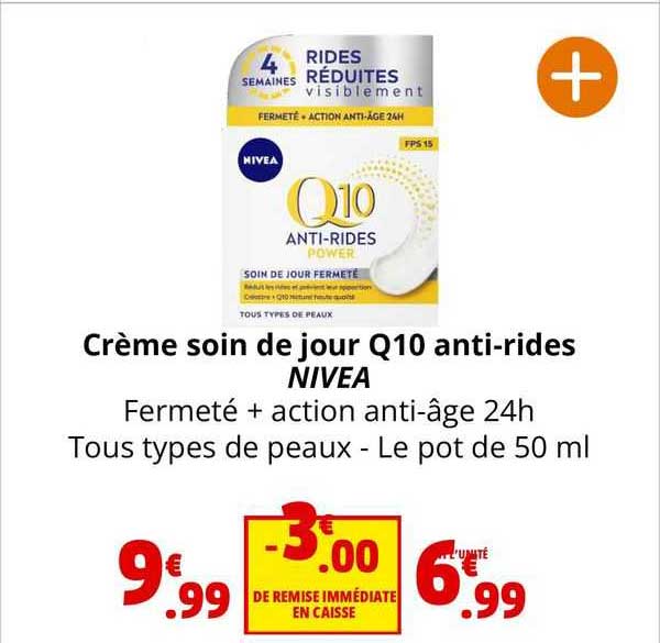 crème soin de jour q10 anti-rides nivea