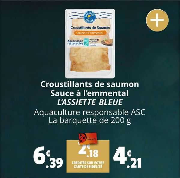 croustillants de saumon sauce à l'emmental l'assiette bleue