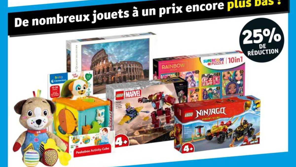 de nombreux jouets à prix encore plus bas