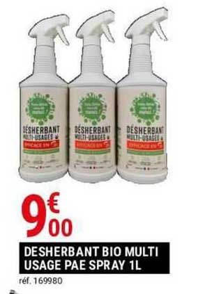 désherbant bio multi usage pae spray 1 l