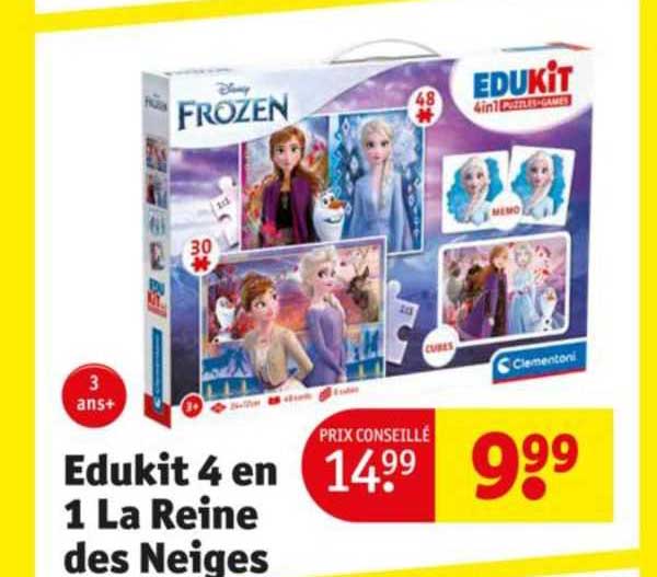 edukit 4 en 1 la reine des neiges