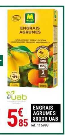 engrais agrumes 800gr uab