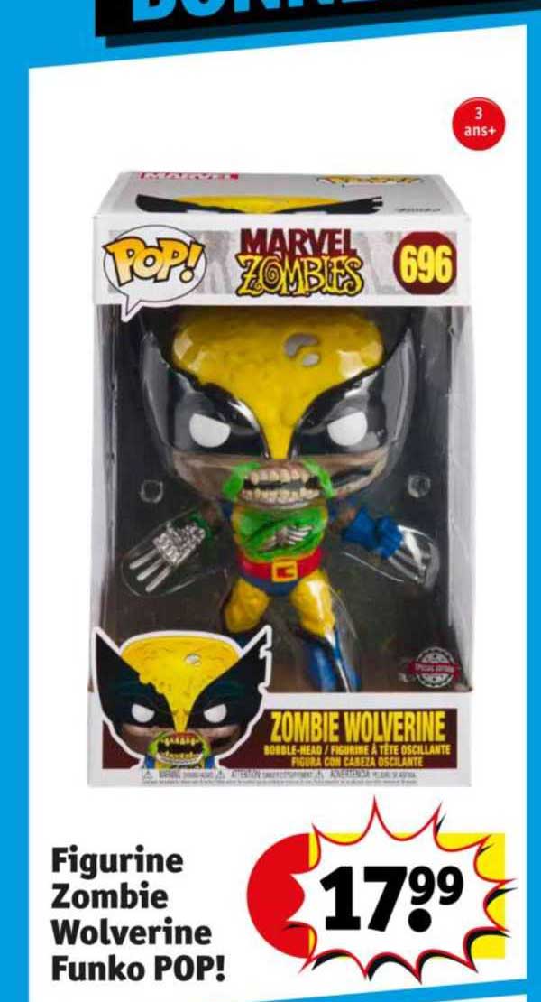 figurine zombie wolverine funko pop!