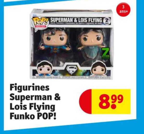 figurines superman & lois flying funko pop!