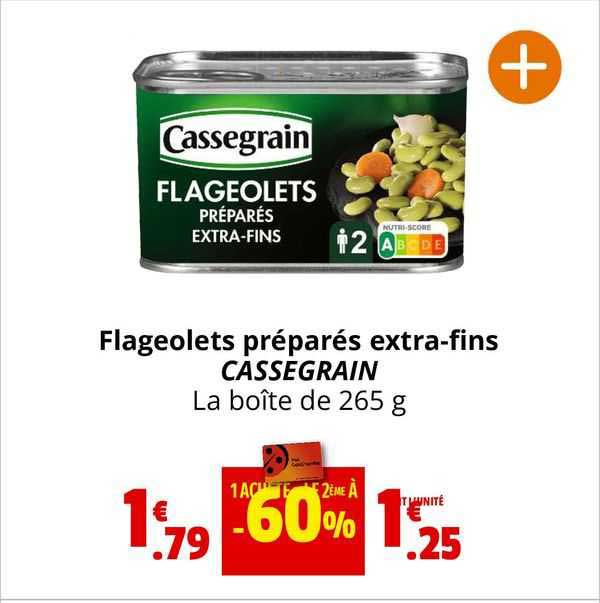 flageolets préparés extra-fins cassegrain