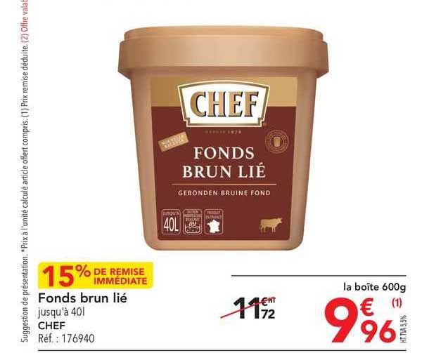 fonds brun lié chef