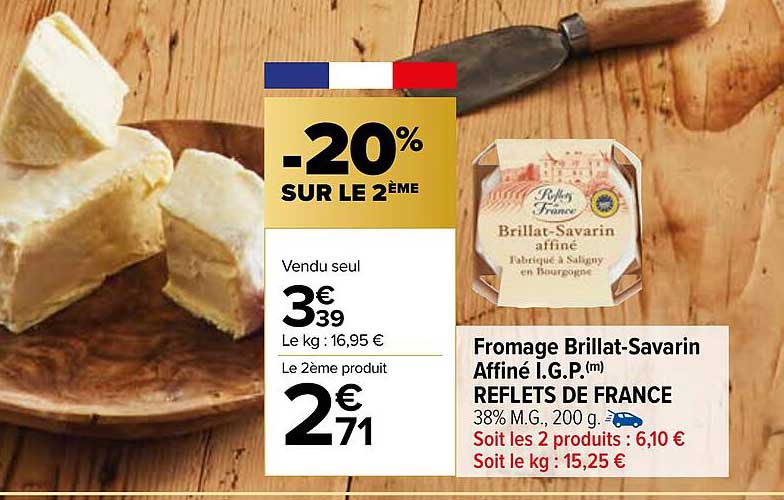 fromage brillat-savarin affiné i.g.p. reflets de france
