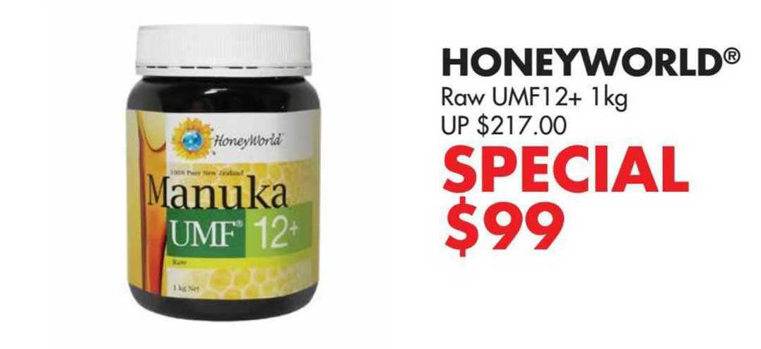 honeyworld raw umf12+ 1kg