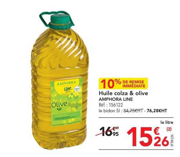 huile colza & olive amphora line