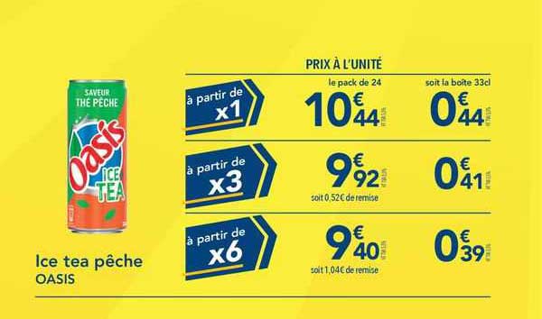 Ice Tea Pêche Oasis