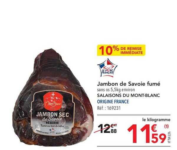 jambon de savoie fumé salaisons du mont-blanc