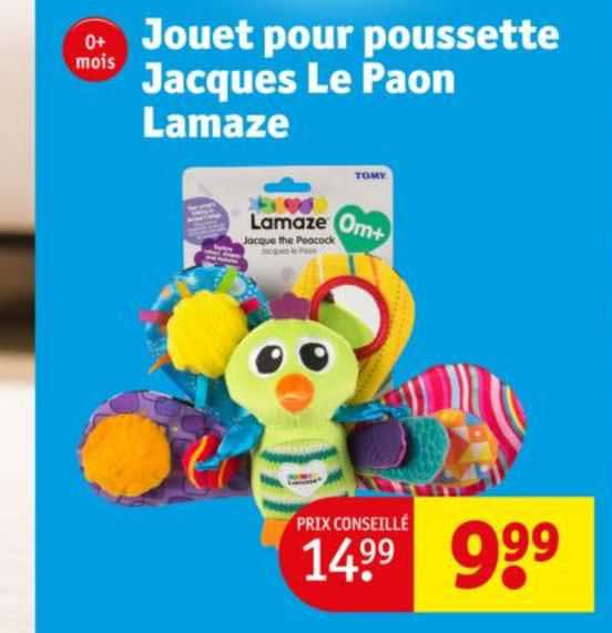 jouet pour pousselle jacques le paon lamaze