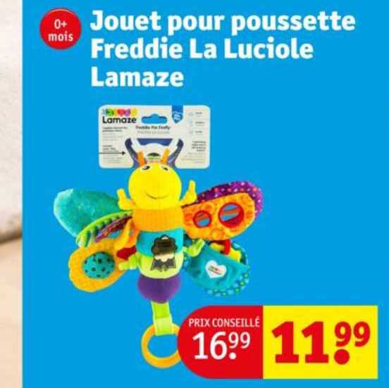 jouet pour poussette freddie la luciole lamaze