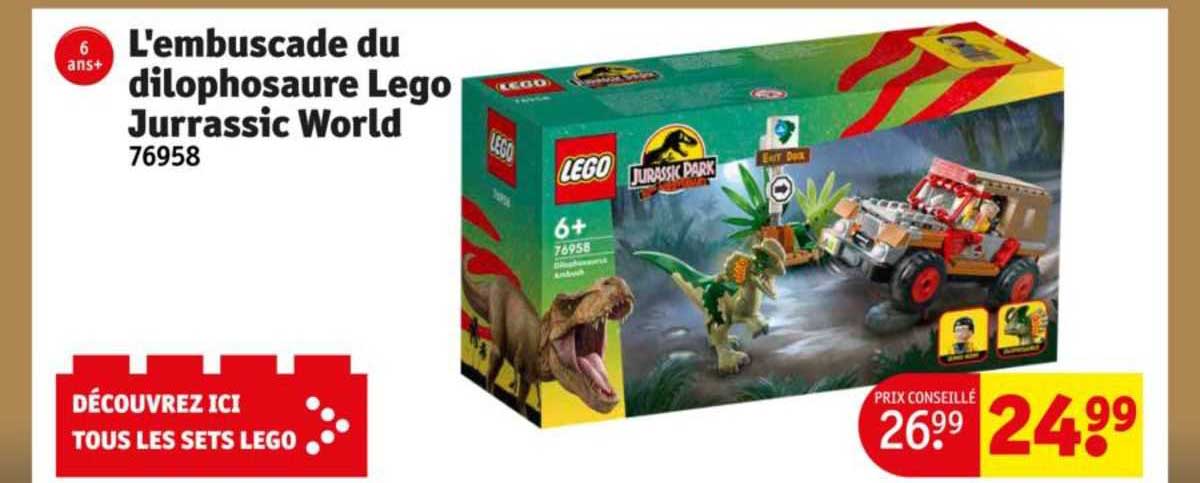 l'embuscade du dilophosaure lego jurrassic world
