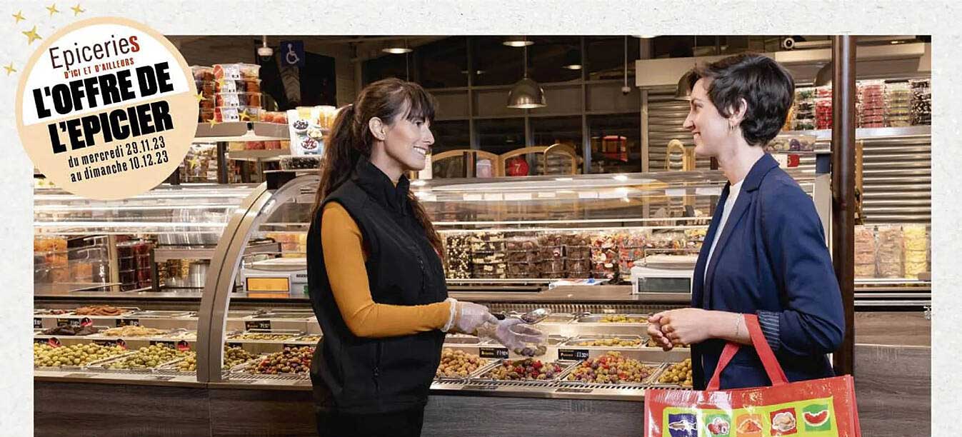 l'offre de l'épicier