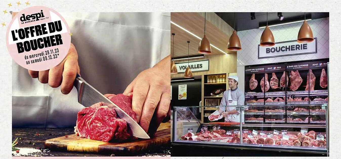l'offre du boucher