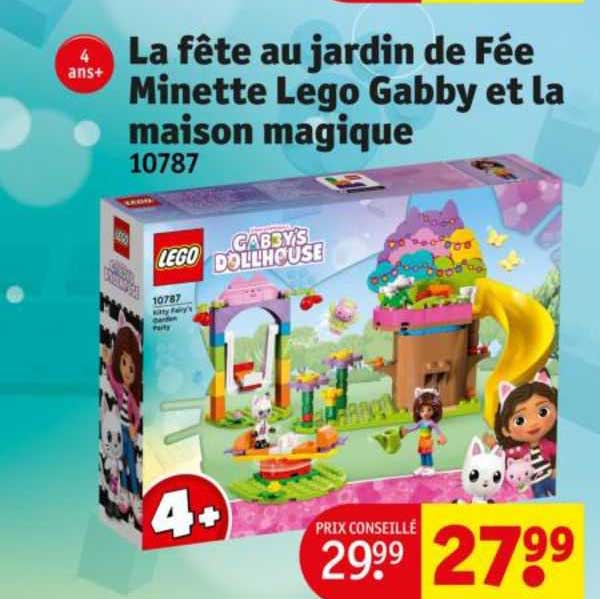 la fête au jardin de fée minette lego gabby et la maison magique