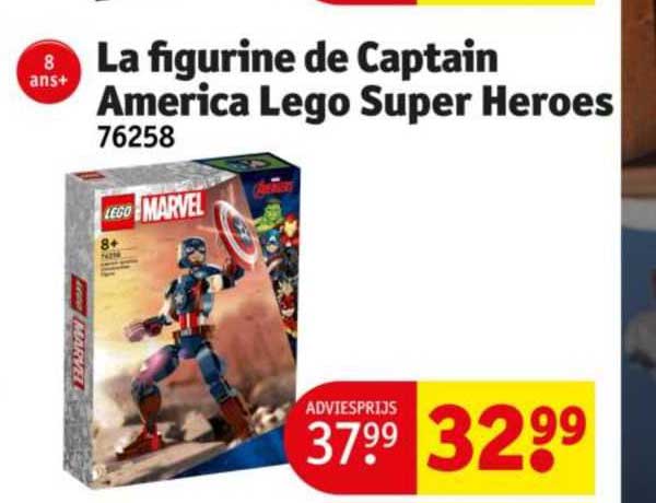 la figurine de captain america lego super heroes 76258