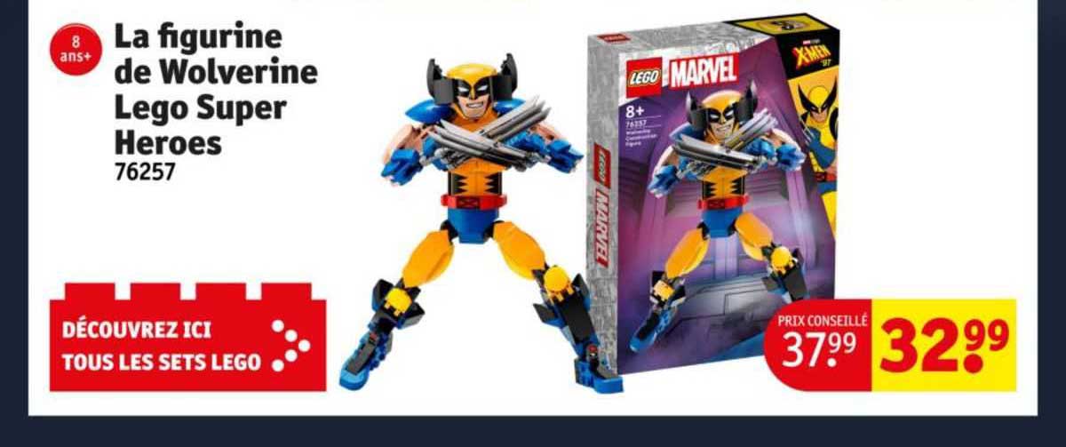 la figurine de wolverine lego super heroes 76257