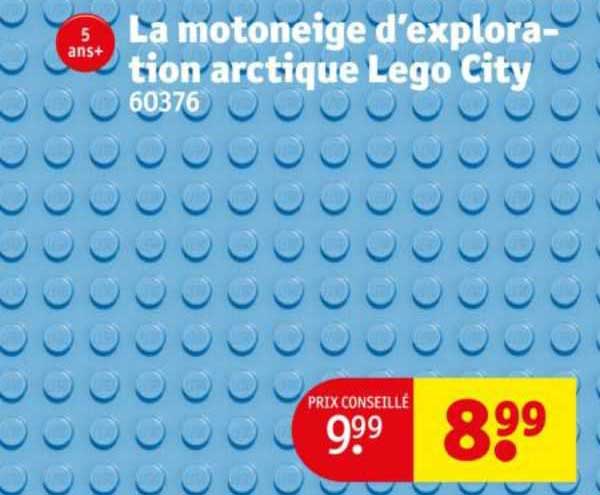 la motoneige d'exploration arctique lego city