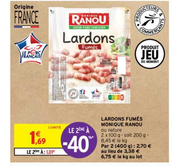 lardons fumés monique ranou