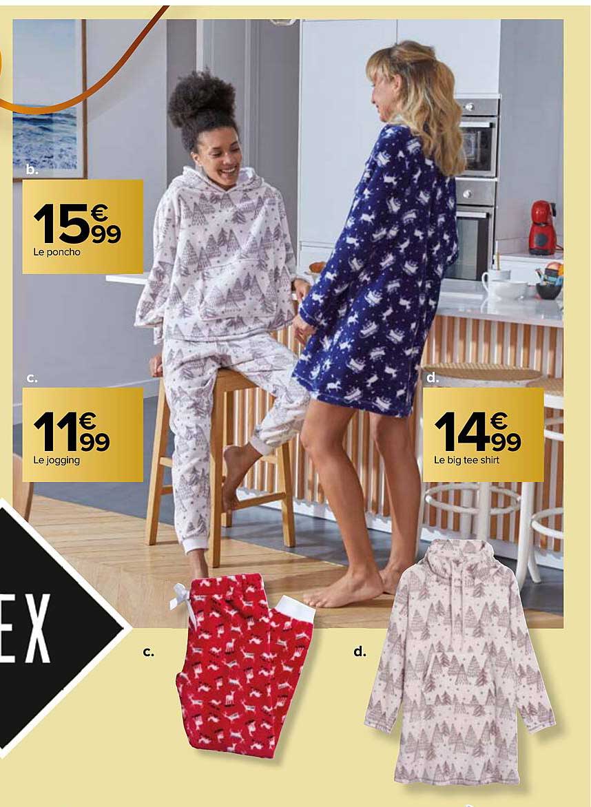 le poncho, le jogging, le big tee-shirt