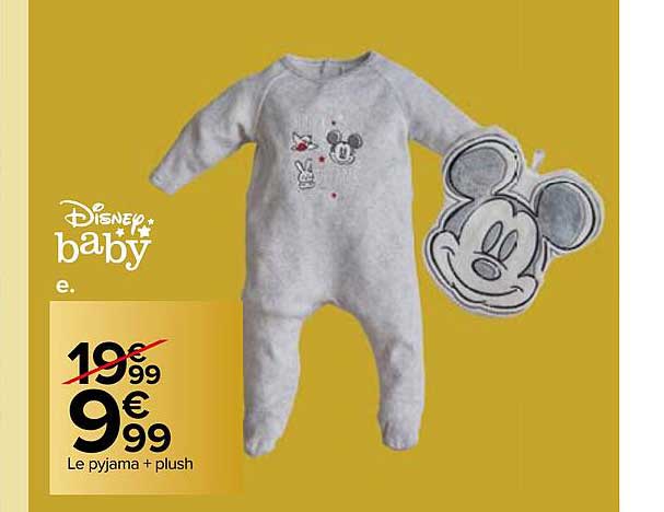 le pyjama + plush disney baby