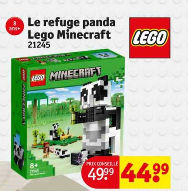 le refuge panda lego minecraft 21245