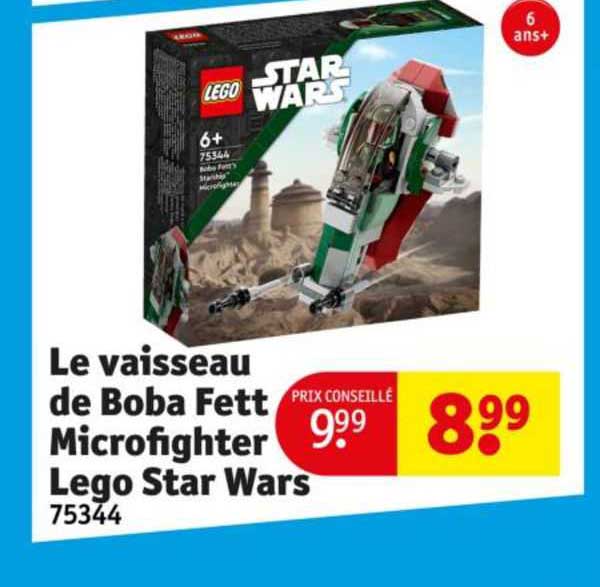 le vaisseau de boba fett microfighter lego star wars 75344