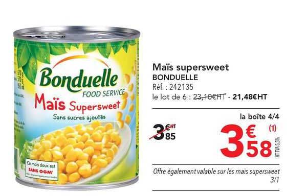 Maïs Supersweet Bonduelle
