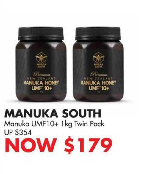 manuka south manuka umf10+ 1kg twin pack