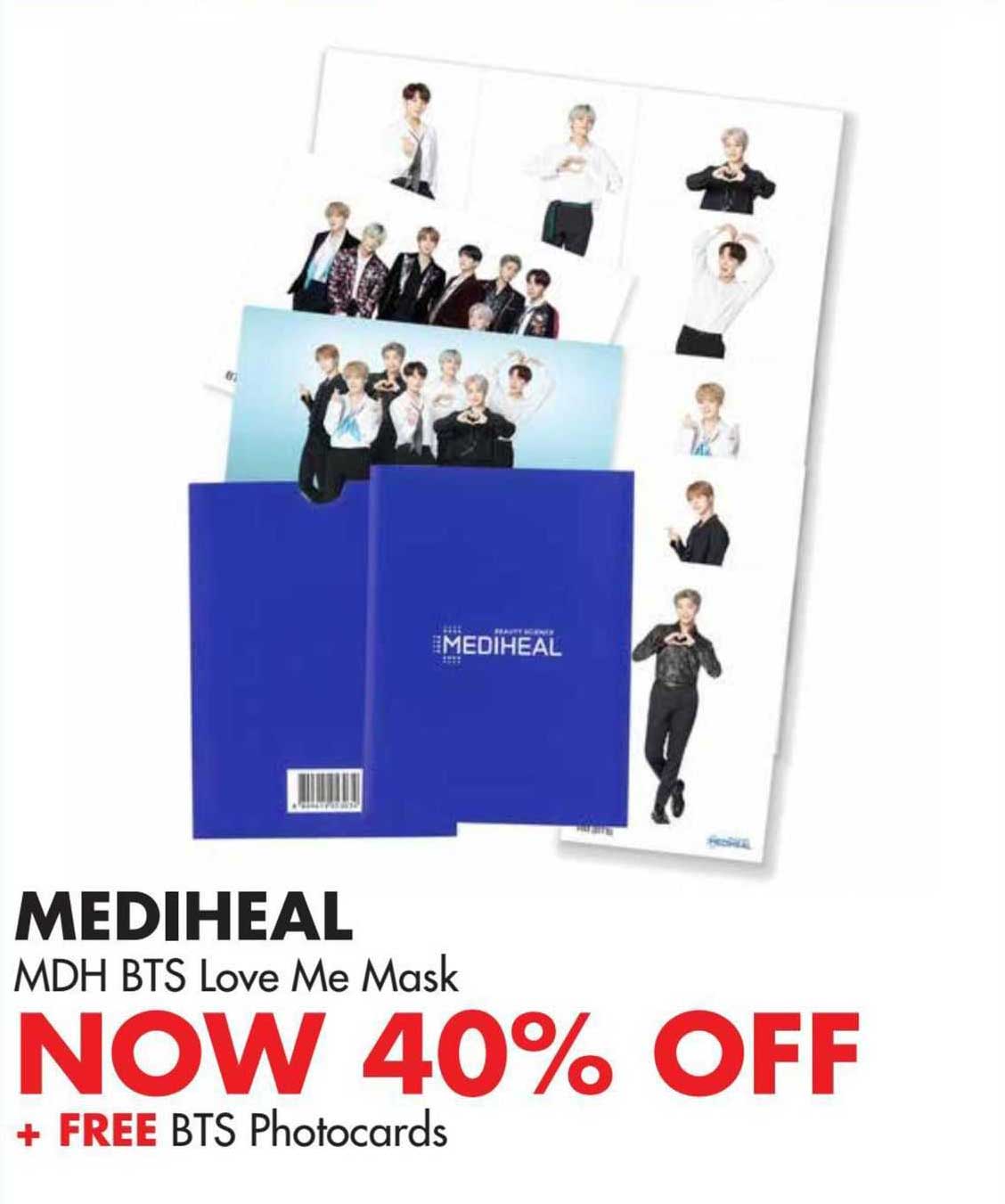 mediheal mdh bts love me mask