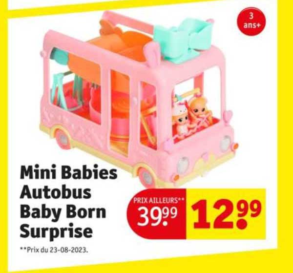mini babies autobus baby born surprise