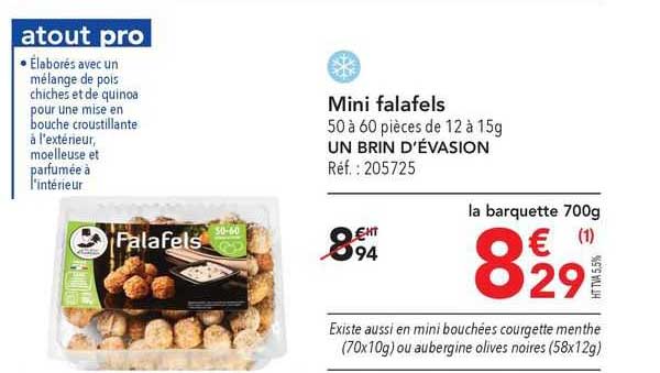 mini falafels un brin d'évasion