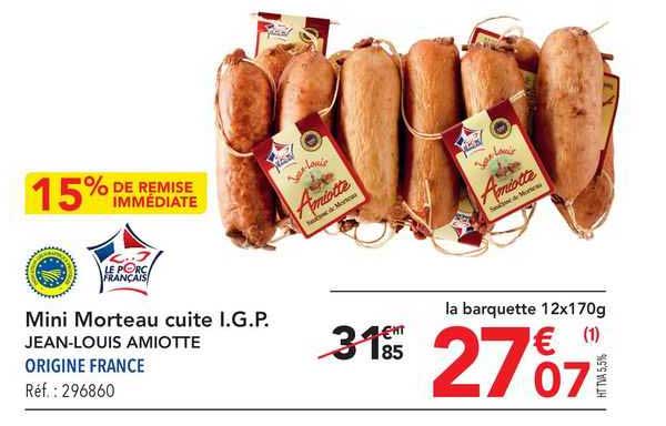 mini morteau cuite i.g.p. jean-louis amiotte