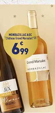 Monbazillac Aoc "château Grand Marsalet"