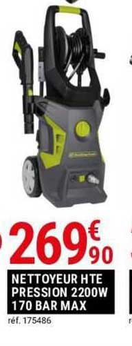 nettoyeur hte pression 2200 w 170 bar max