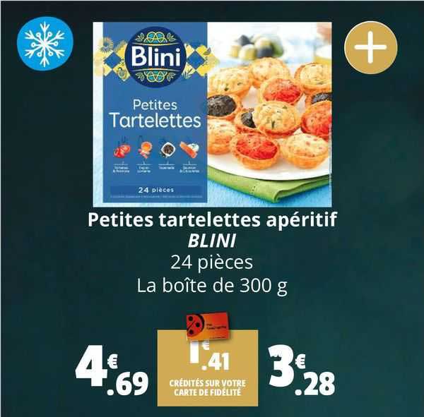 petites tartelettes apéritif blini