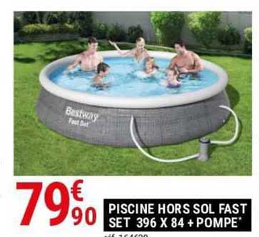 piscine hors sol fast set 396 x 84 + pompe