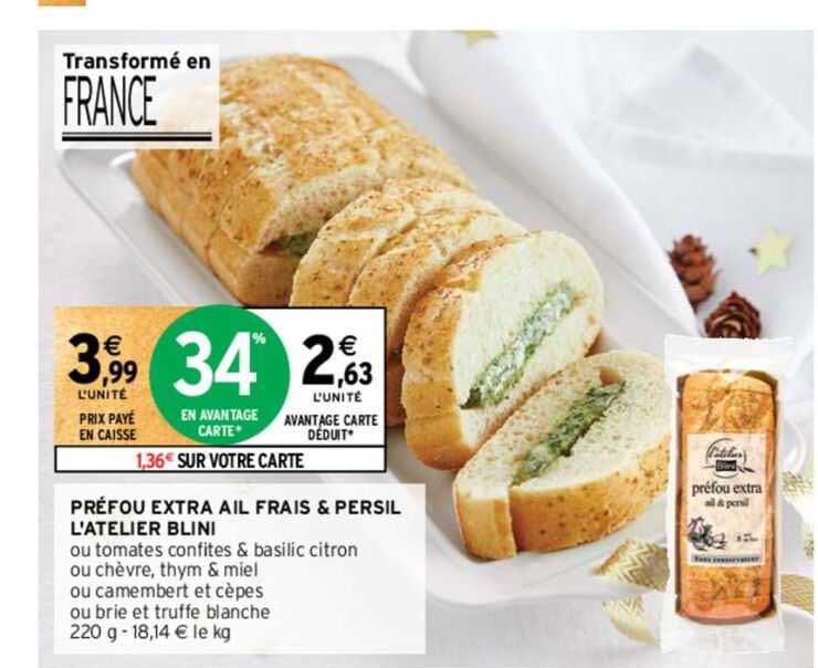 préfou extra ail frais & persil l'atelier blini