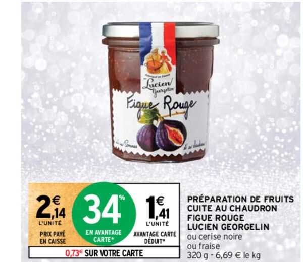 préparation de fruits cuite au chaudron figue rouge lucien georgelin