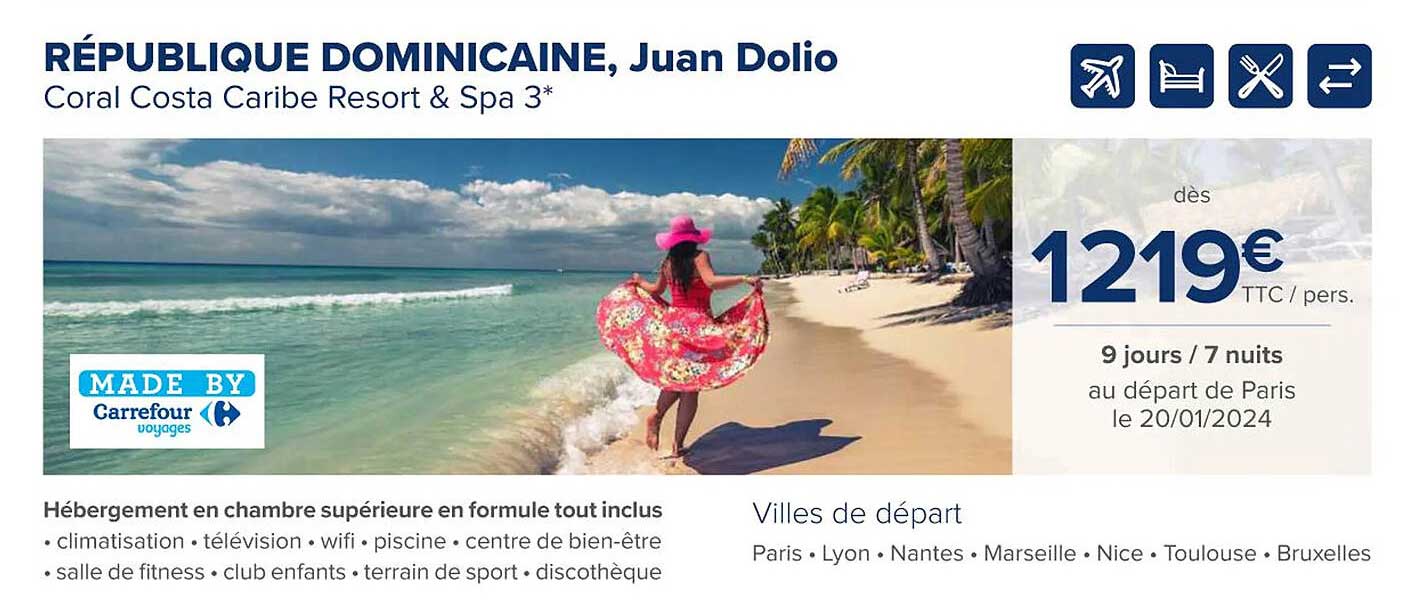 république dominicaine, juan dolio coral costa caribe resort & spa 3*