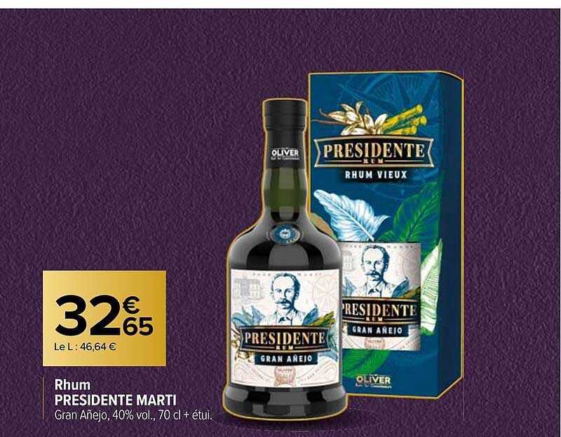rhum présidente marti