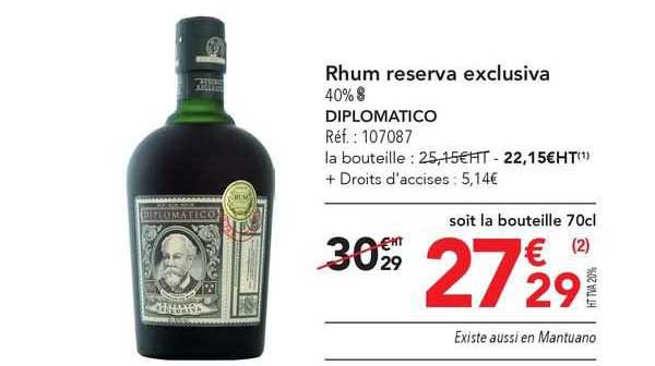 Rhum Reserva Exclusiva Deplomatico